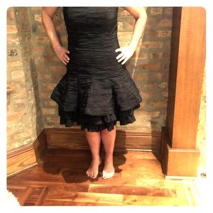 Texture & Tulle Short Formal Dress